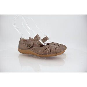 Spring Step Luvett Mary Jane Shoes Women's Size 37 6 Bronze Leather Flats